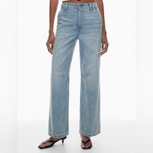 Denim Forum Lou Hi Rise Light Blue Wide-Leg Women’s Jeans